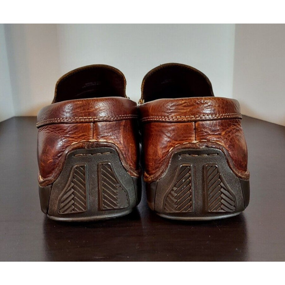 COLE HAAN NikeAir Mens Brown Leather Slip-on Loafer Shoes C09043 Size 9.5 - Picture 4 of 7